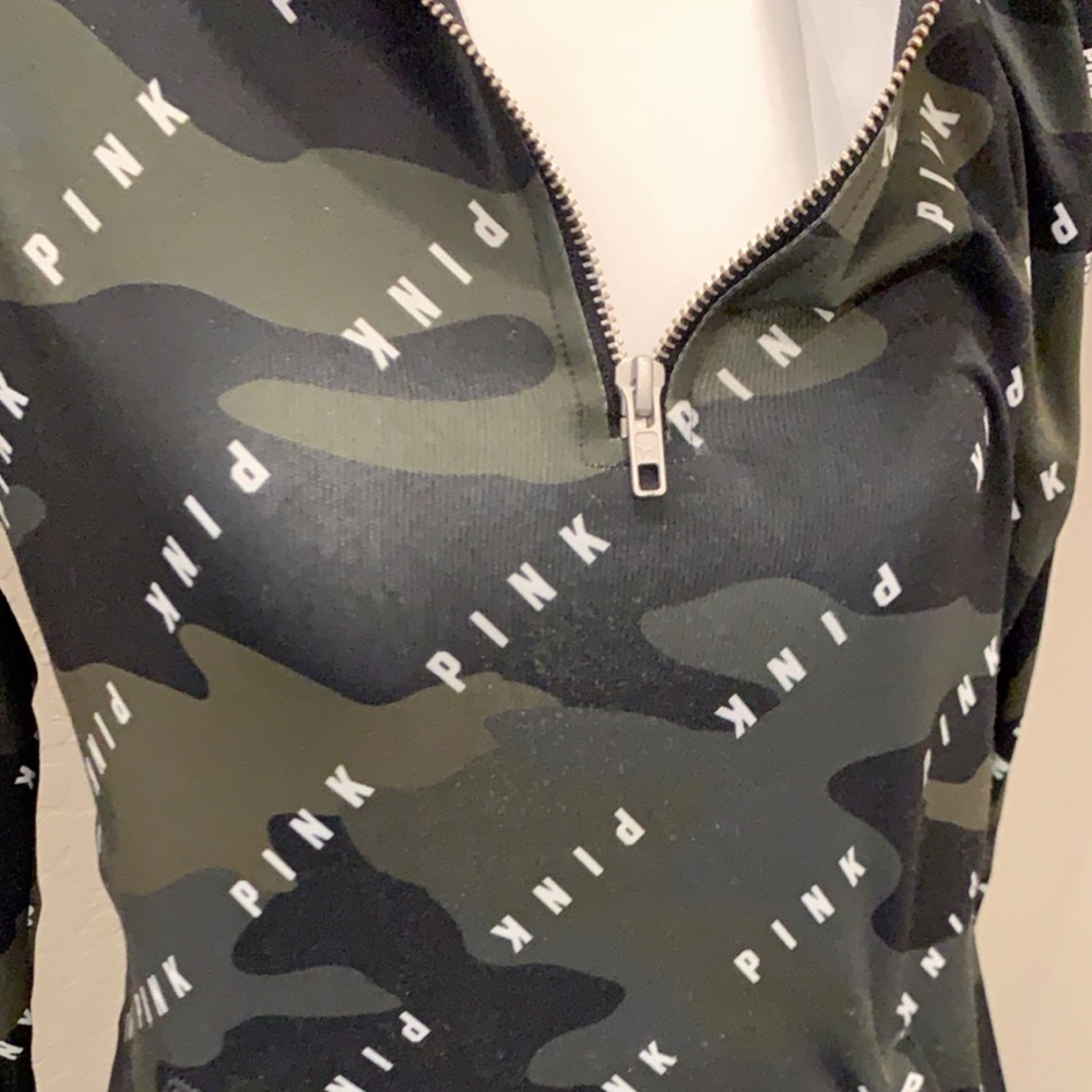 Pink SweatSuit Army Print Black and White